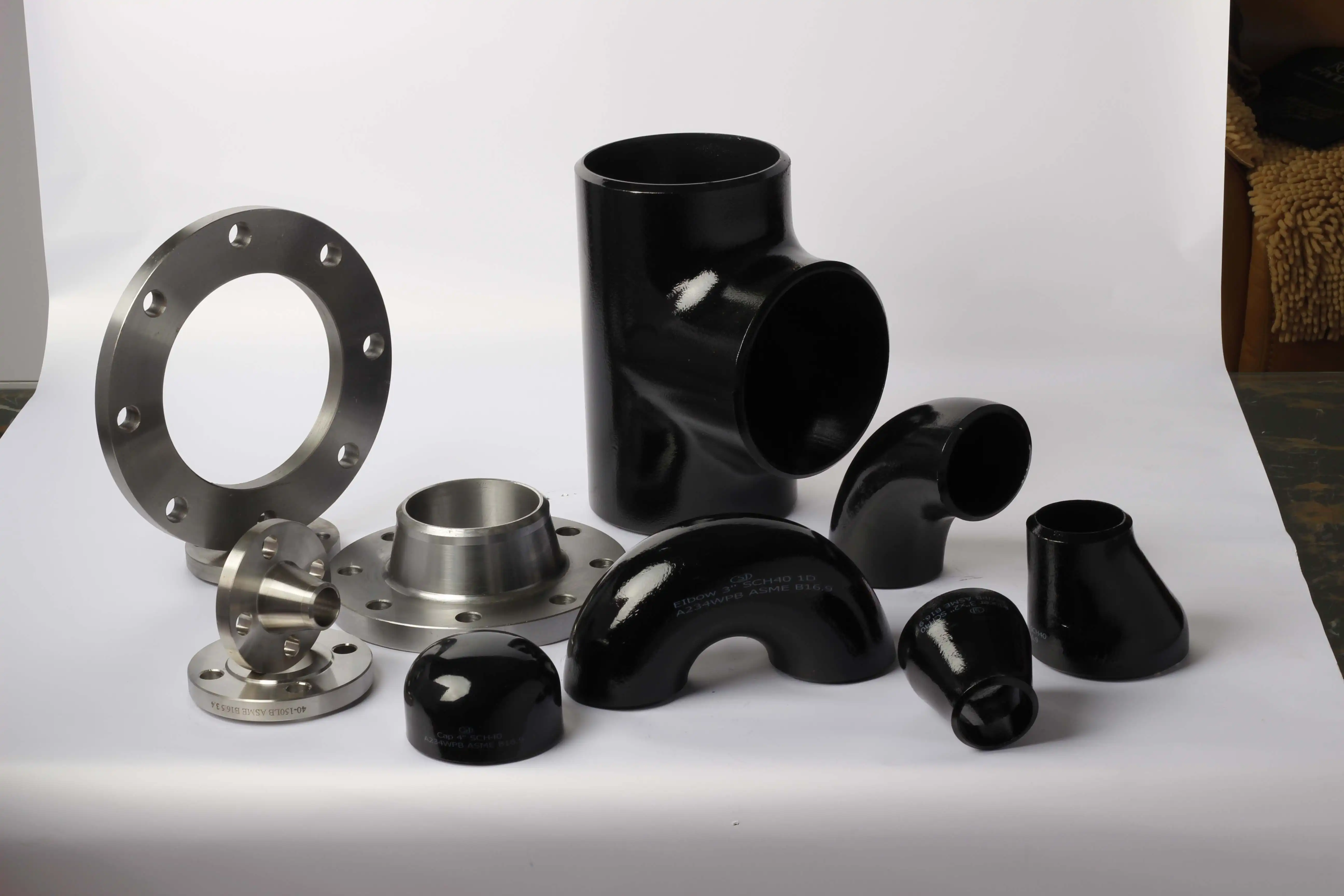 carbon steel butt weld steel pipe fittings