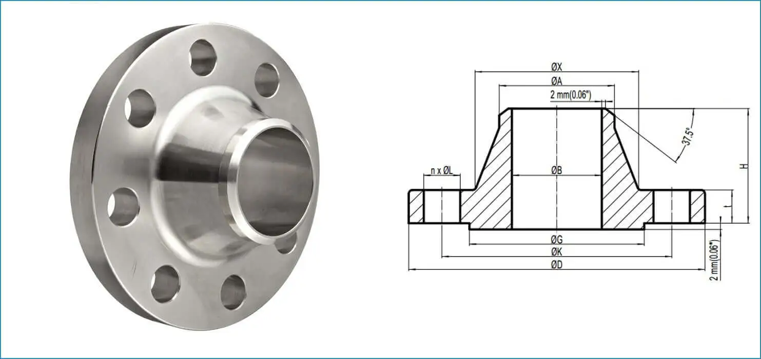 weld neck flange