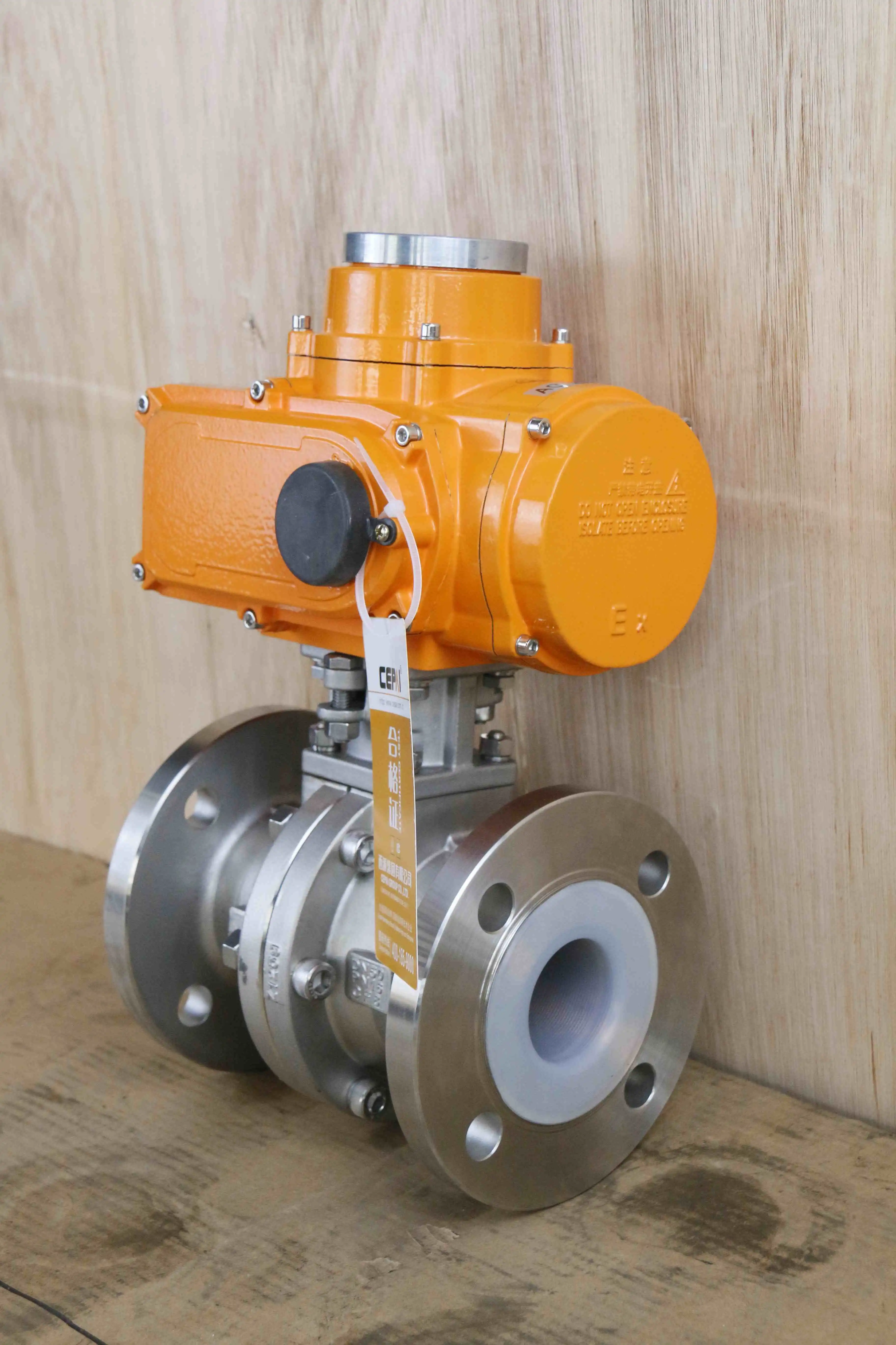 Electric fluorine lined ball valve Electric fluorine lined ball valve