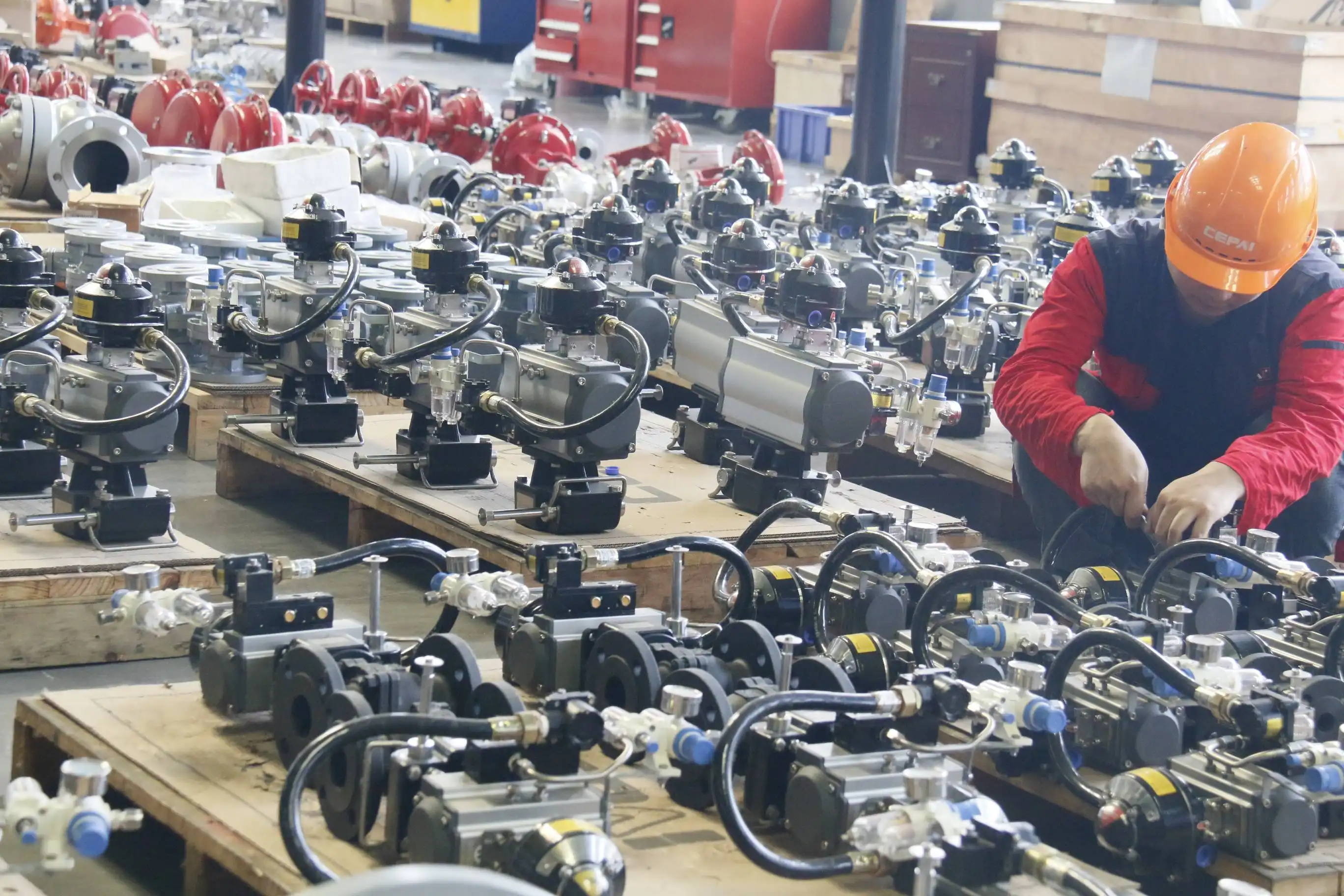 Pneumatic ball valve