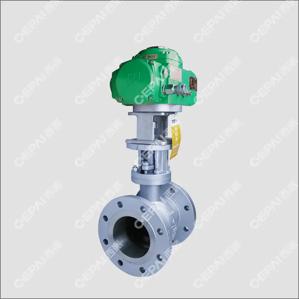 electric V-type ball valve